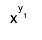 x^{y_{1}}