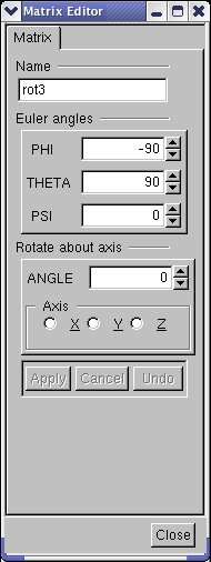 Editors for shapes, materials, media, matrices