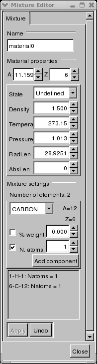 Editors for shapes, materials, media, matrices
