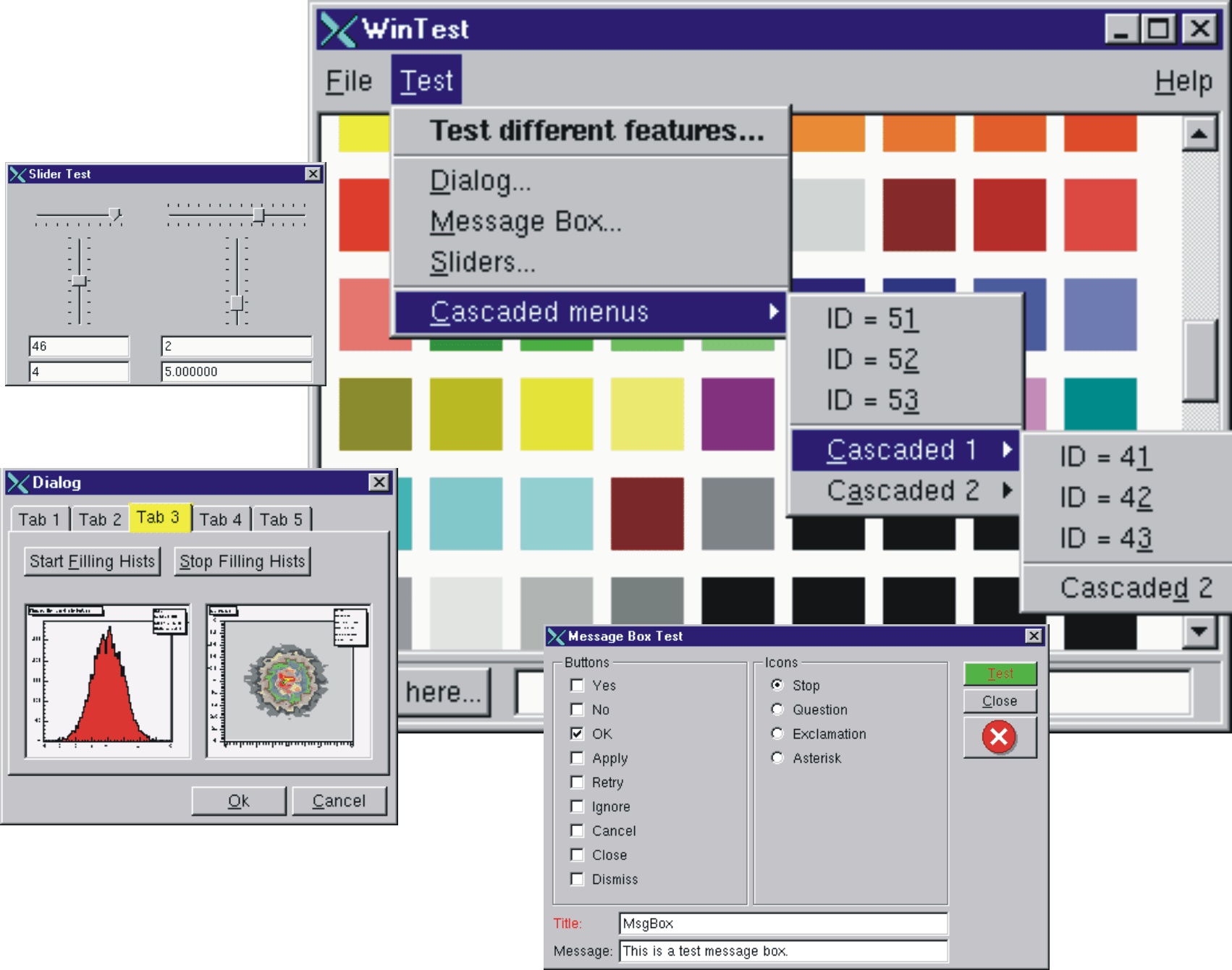 Native GUI widgets