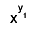 x^{y_{1}}