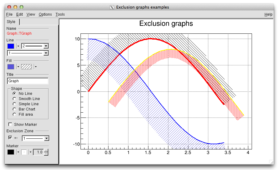 Graphs with exclusion zones